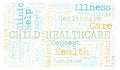 Child Healthcare word cloud.