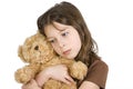 Child and her Teddybear Royalty Free Stock Photo