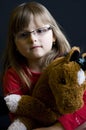 Child holding cuddly toy Royalty Free Stock Photo