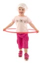 Child with hula hoop