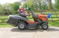 Child on a Husqvarna TC 138 Ride-On Lawn Mower UK on 2nd Aug 2020