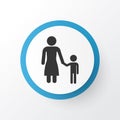 Child Icon Symbol. Premium Quality Isolated Madame Element In Trendy Style.