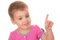 Child with index finger