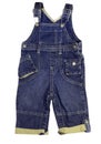 Child jeans male trousers jumpsuit isolated. Royalty Free Stock Photo