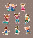 Child jump stickers