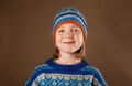 Child jumper hat knitwear fashion Royalty Free Stock Photo