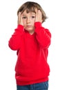 Child kid boy sad sadness sorrow worried emotion portrait format