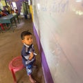 Child in lesson at school by project Cambodian Kids Care