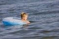 Child with lifeline Royalty Free Stock Photo