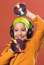 Child listening music Royalty Free Stock Photo