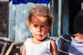 Child local village in Mana Island, Fiji Royalty Free Stock Photo