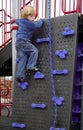 Child Climbing Wall Royalty Free Stock Photo