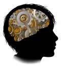 Child Machine Workings Gears Cogs Brain