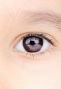 Child macro closeup eye Royalty Free Stock Photo