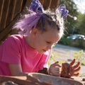 The child makes dishes and various figures from clay. Pottery skills. Hobbies and interests. Children`s education