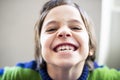 Child makes grimaces Royalty Free Stock Photo