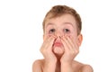 Child making face Royalty Free Stock Photo