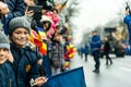 Child on military parade