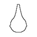 child nasal aspirator game pixel art vector illustration Royalty Free Stock Photo