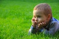 Child in nature. Cute face