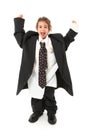 Child in Oversized Suit Royalty Free Stock Photo