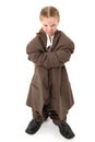 Child in Oversized Suit Royalty Free Stock Photo