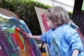 Child painting Royalty Free Stock Photo