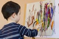 Child painting