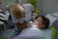 Child patient on her regular checkup