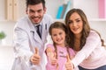 Child and pediatrician Royalty Free Stock Photo