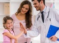 Child and pediatrician Royalty Free Stock Photo