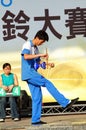 Child peformance of the Super Diabolo competition