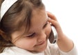 Child Phone Conversation Royalty Free Stock Photo