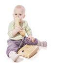 Child on phone Royalty Free Stock Photo