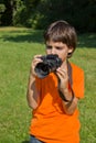 Child with photocamera