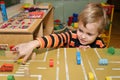 Child play in kindergarten Royalty Free Stock Photo