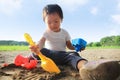Child play sand Royalty Free Stock Photo