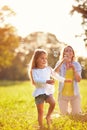 Child play with soap bubbles Royalty Free Stock Photo