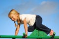 Child on playground Royalty Free Stock Photo