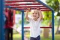 Child on playground. Kids play outdoor Royalty Free Stock Photo