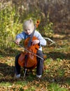 Child Playing Cello Royalty Free Stock Photo