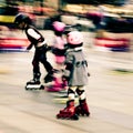 Child playing rollerblade