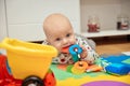 Child Playing Toys. Children Development Concept. Baby Kid Royalty Free Stock Photo