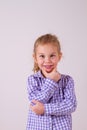 A child portrait on clear white background