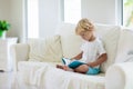 Child reading book. Kids read books Royalty Free Stock Photo