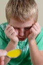 Child Refuses to Take Medicine Royalty Free Stock Photo