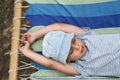 Child resting in hammock Royalty Free Stock Photo