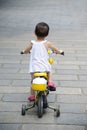 Child Ride bicycle Royalty Free Stock Photo
