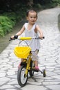 Child Ride bicycle Royalty Free Stock Photo