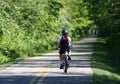 Child Riding on Bike Path Royalty Free Stock Photo